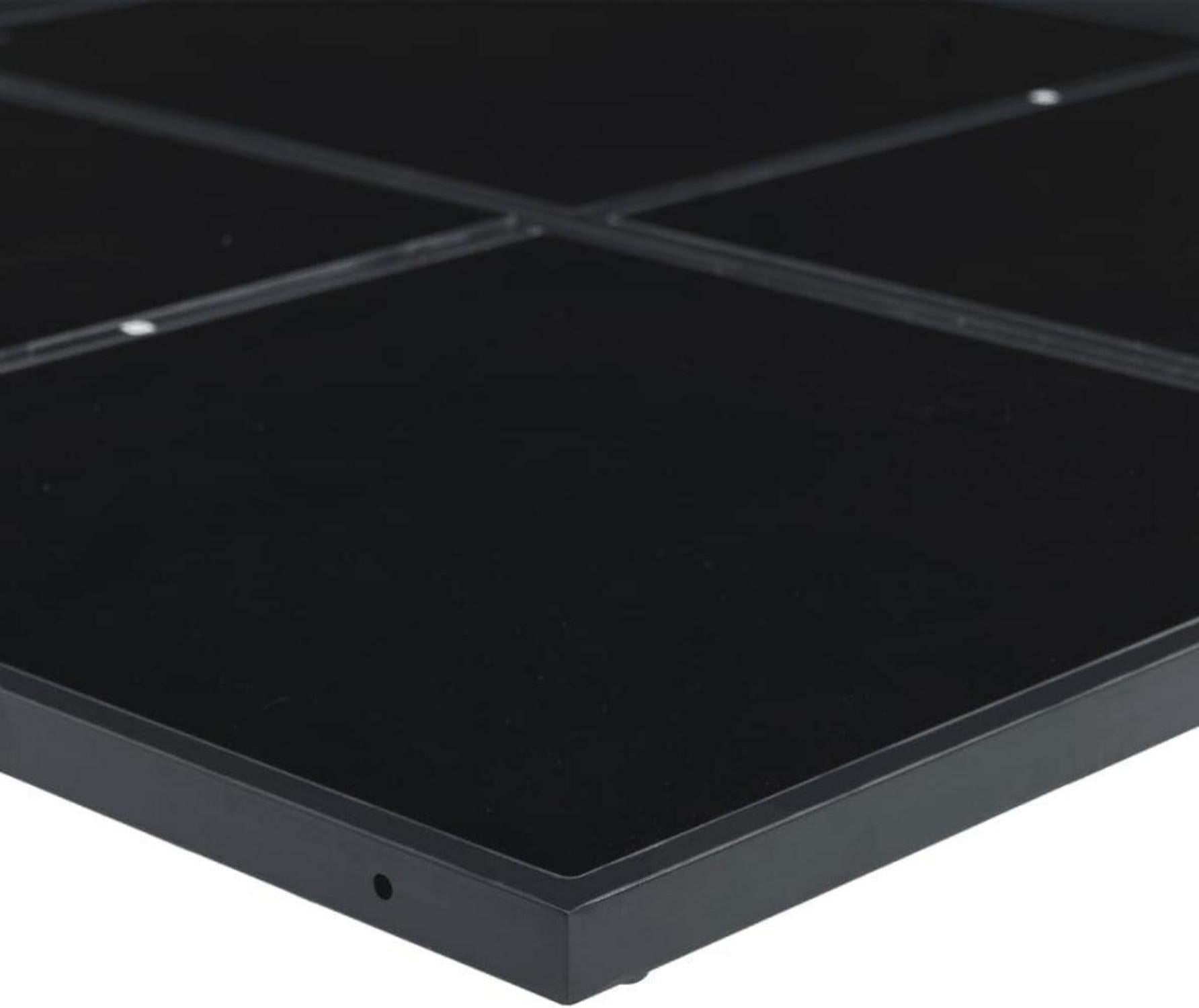 vidaXL Garten Essgruppe 5-TLG. Tisch 4 Stühle Schwarz Textilene