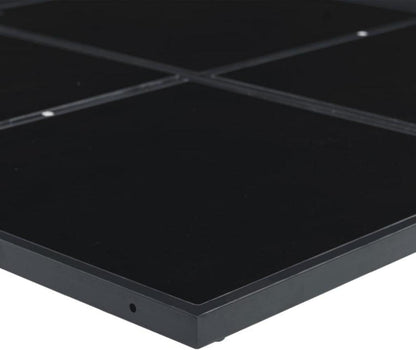 vidaXL Garten Essgruppe 5-TLG. Tisch 4 Stühle Schwarz Textilene