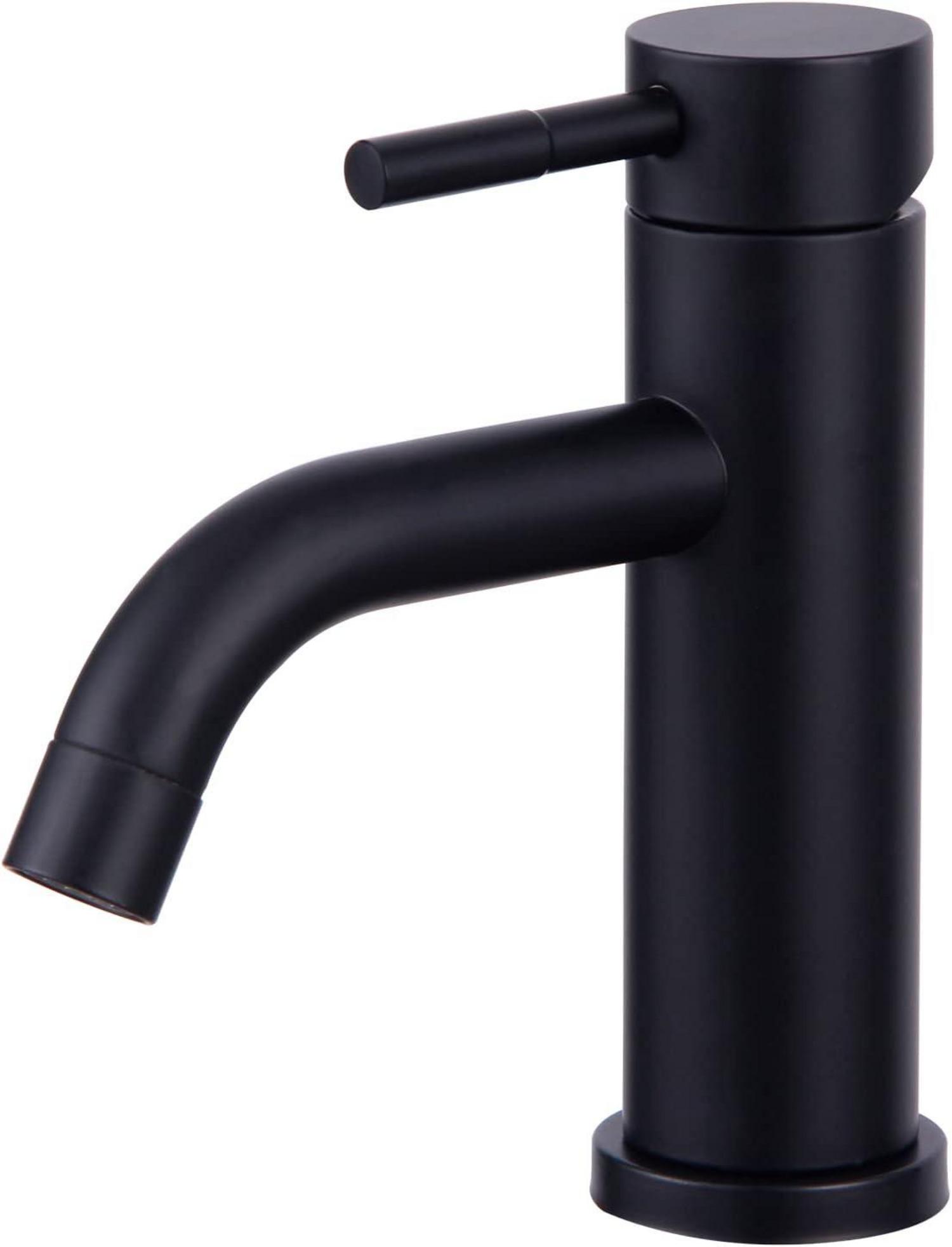 Moderne Schwarz Edelstahl Bad Wasserhahn mit Keramik Kartusche