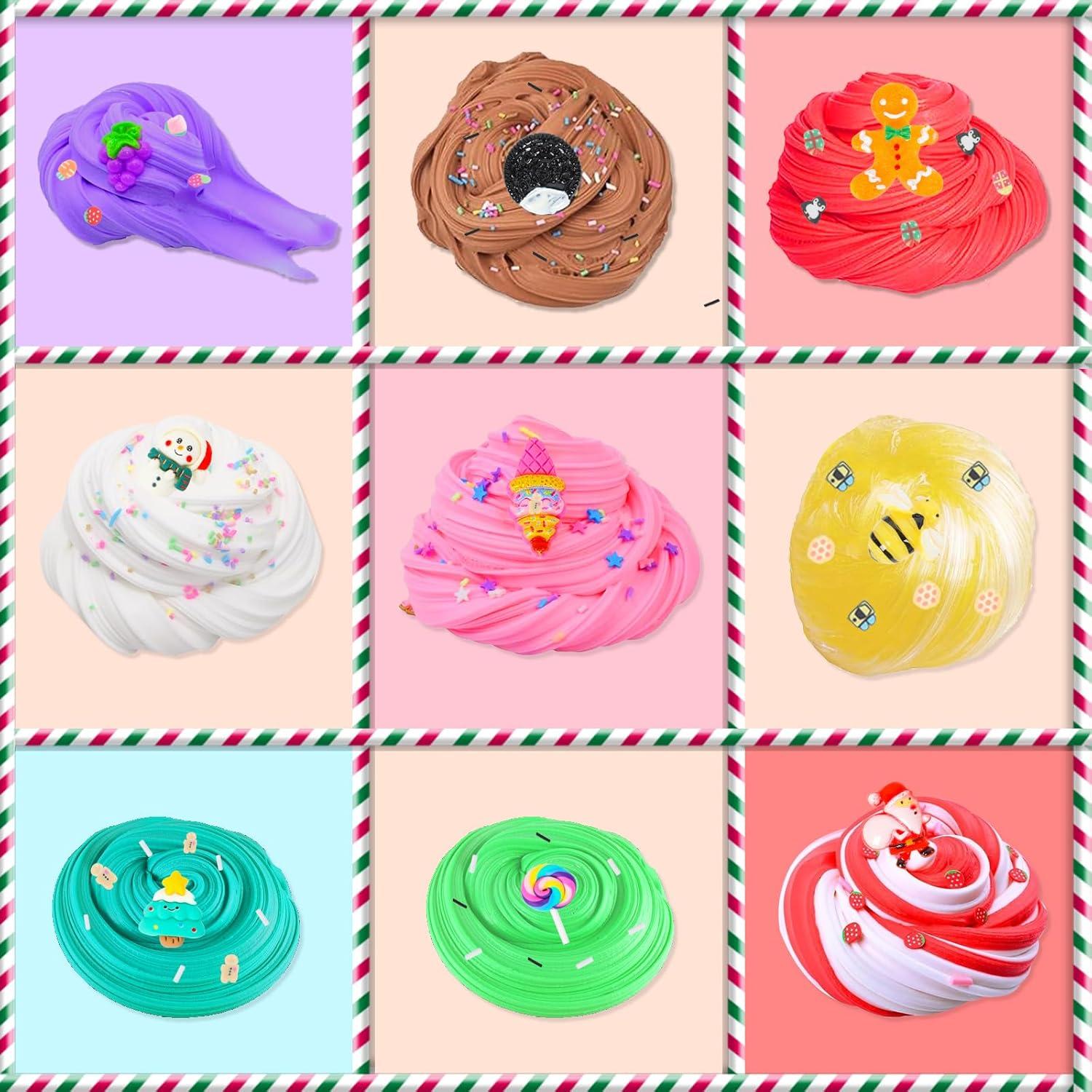 Adventskalender Schleim DIY Set Kinder Jungen Mädchen 2024
