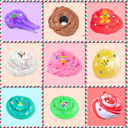 Adventskalender Schleim DIY Set Kinder Jungen Mädchen 2024