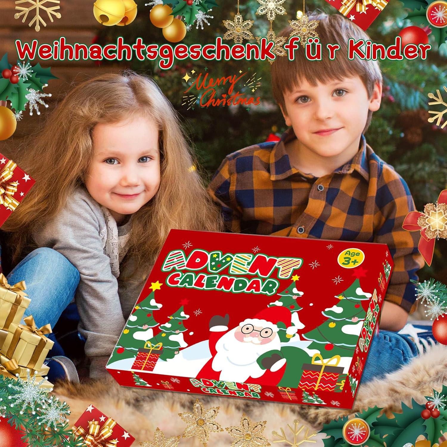 Adventskalender Schleim DIY Spielzeug 24 Tage Weihnachten Kinder