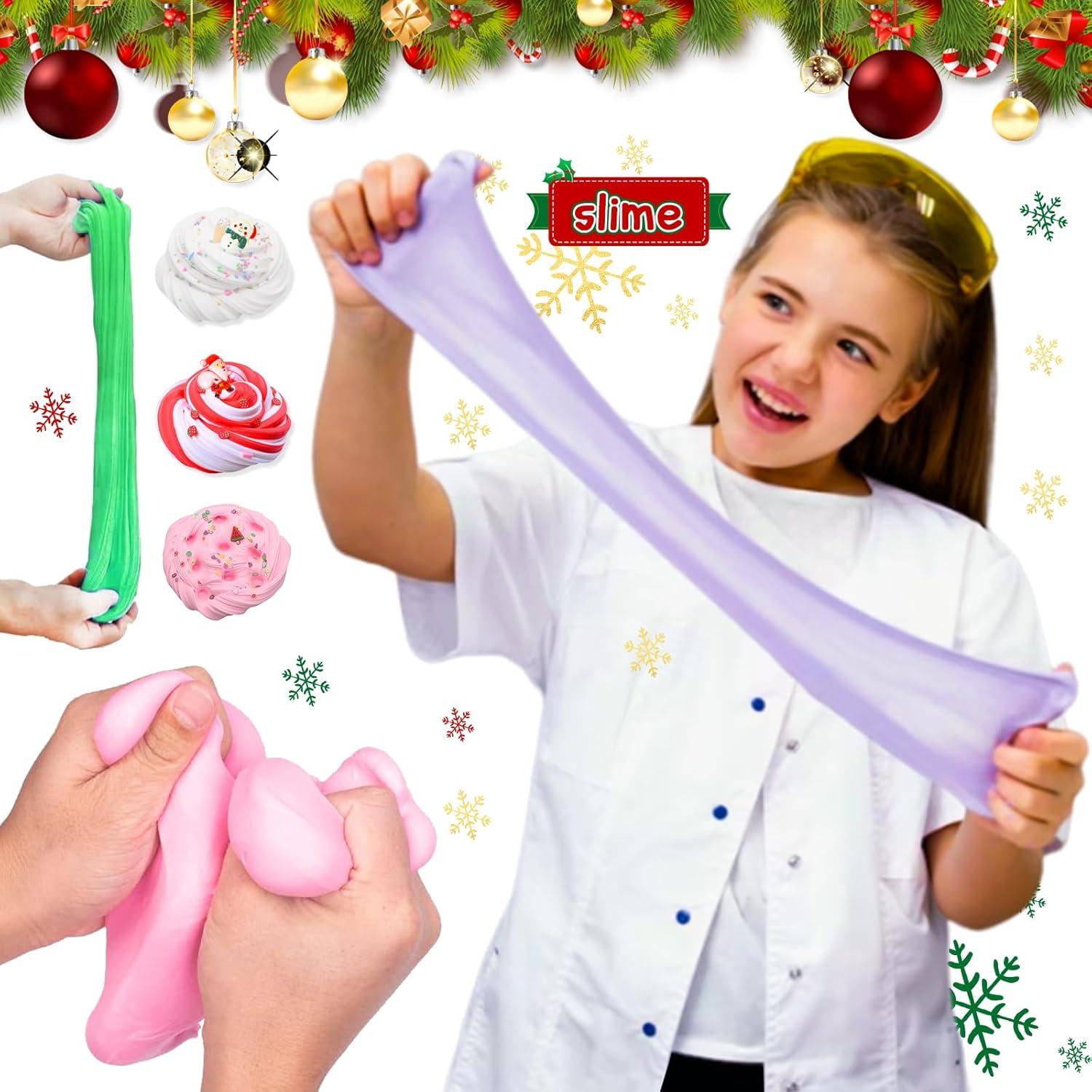 Adventskalender Schleim DIY Set Kinder Jungen Mädchen 2024