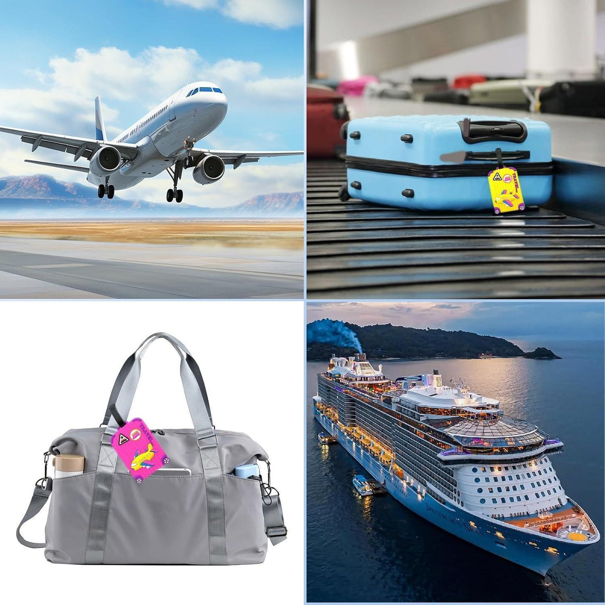 5er-Set Kofferanhänger für Kreuzfahrten & Reisen