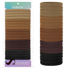 20er Set Schwarze Haargummis Scrunchies Elastisch Spiral Zopfgummi