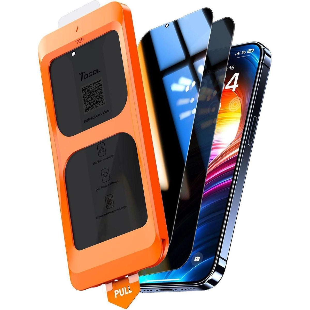 Schutzfolie für iPhone 13/13 Pro/16e mit Sichtschutz