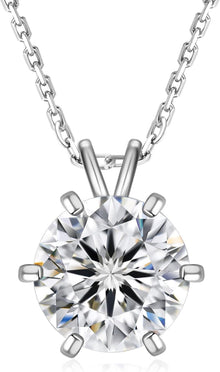 Moissanite Diamant Kette Damen inkl. Anhänger VVS1 Reinheit, 3ct