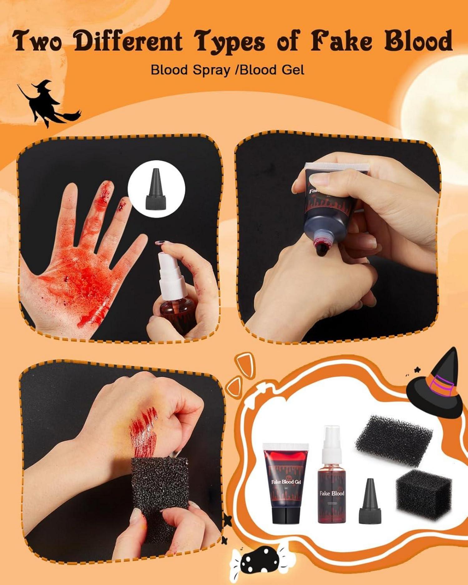 Halloween Schminke Set mit 9 Farben