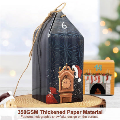 Adventskalender DIY Geschenk Tüten 25 Häuser Kartons 2024 Weihnachtskalender