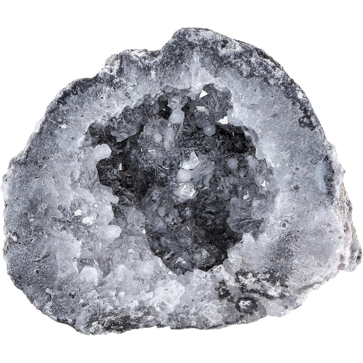 Natürlicher Achat Druse Geode Kristall, Heilstein & Deko, Mittlere Größe