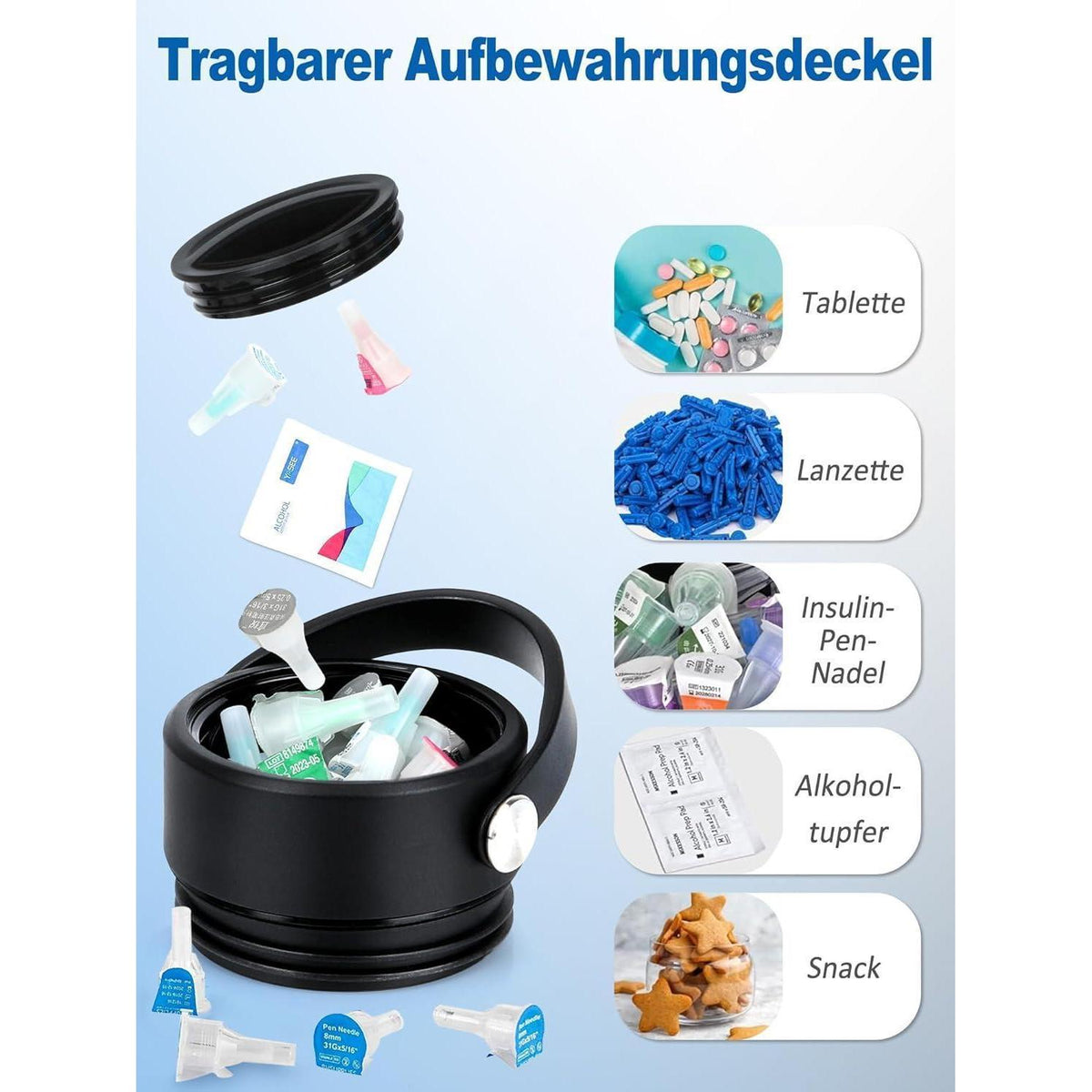 Insulin Pen Kühltasche – 48h Kühlung & TSA-zugelassen