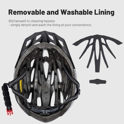 Favoto Erwachsene Fahrradhelm Schirm Abnehmbar Innenfutter Verstellbar