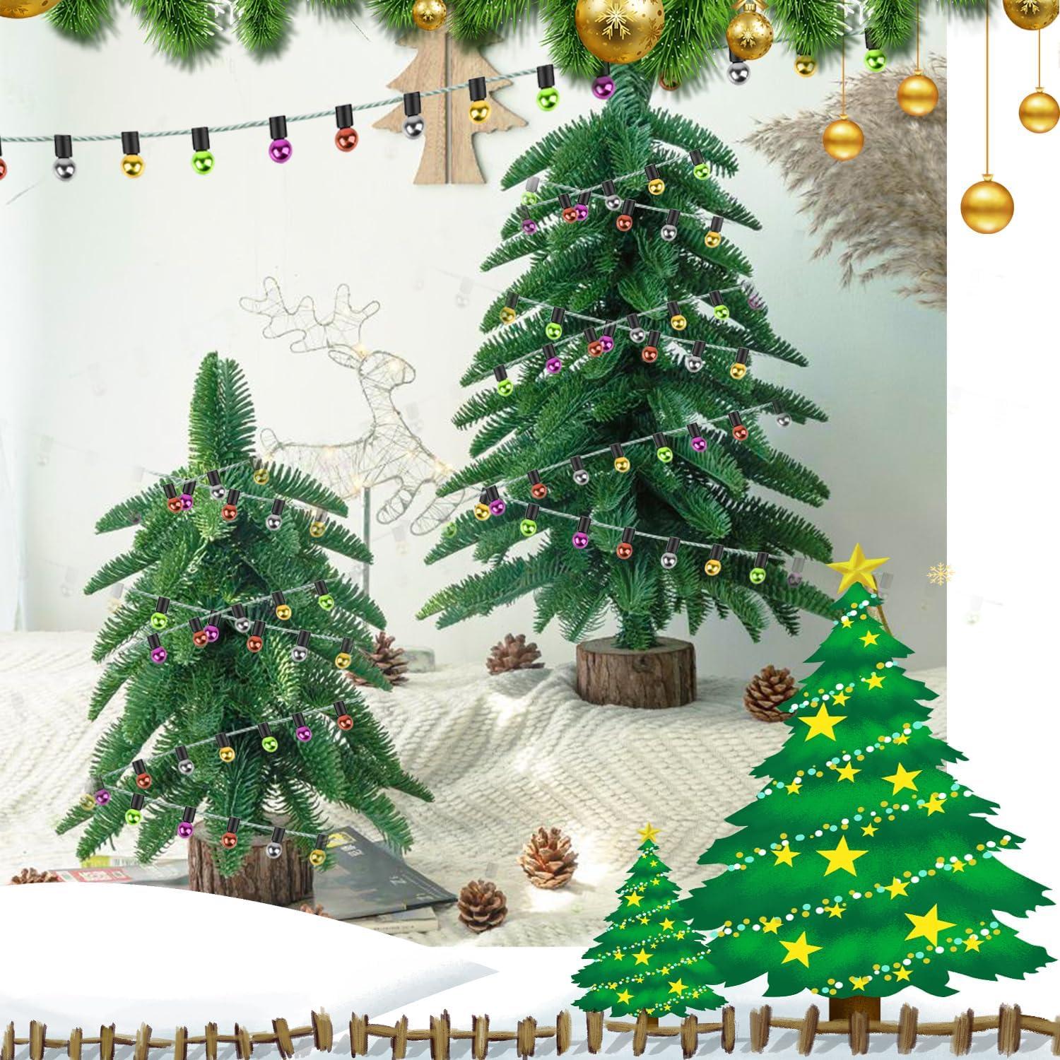 Miniatur Wichtel Lichterkette 285 cm - Weihnachtsdeko Zubehör aus Kunststoff