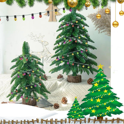 Miniatur Wichtel Lichterkette 285 cm - Weihnachtsdeko Zubehör aus Kunststoff