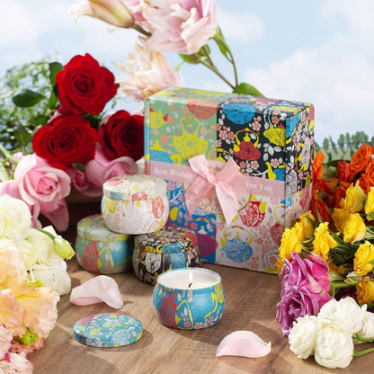 Duftkerzen Geschenk Set für Frauen 12 Stück Aromatherapie Lavendel