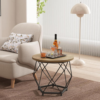 Modernes Rundes Couchtisch-Set 2er Terra/Schwarz