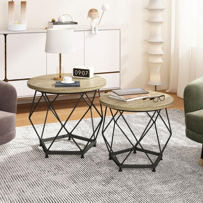 Couchtisch Set Rund Beistelltisch Nachttisch Sofatisch