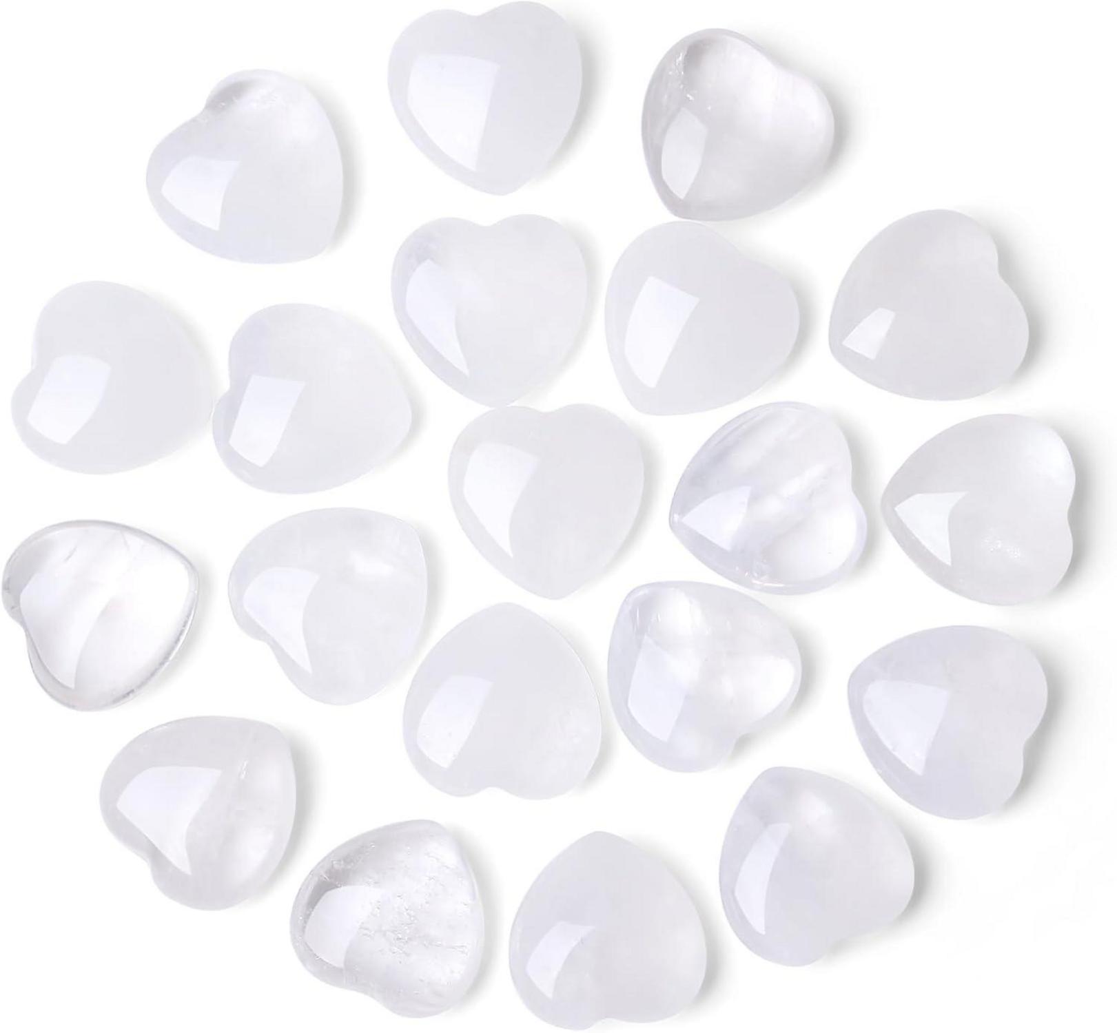Bergkristall Herz Edelsteine Set Heilung Reiki Kristalle Meditation
