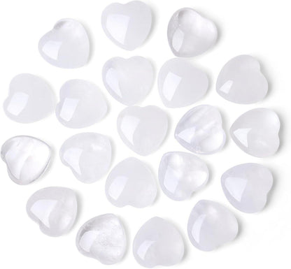 Bergkristall Herz Edelsteine Set Heilung Reiki Kristalle Meditation
