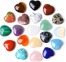 Kristall Herz Edelsteine Set Naturstein Amethyst Rosenquarz