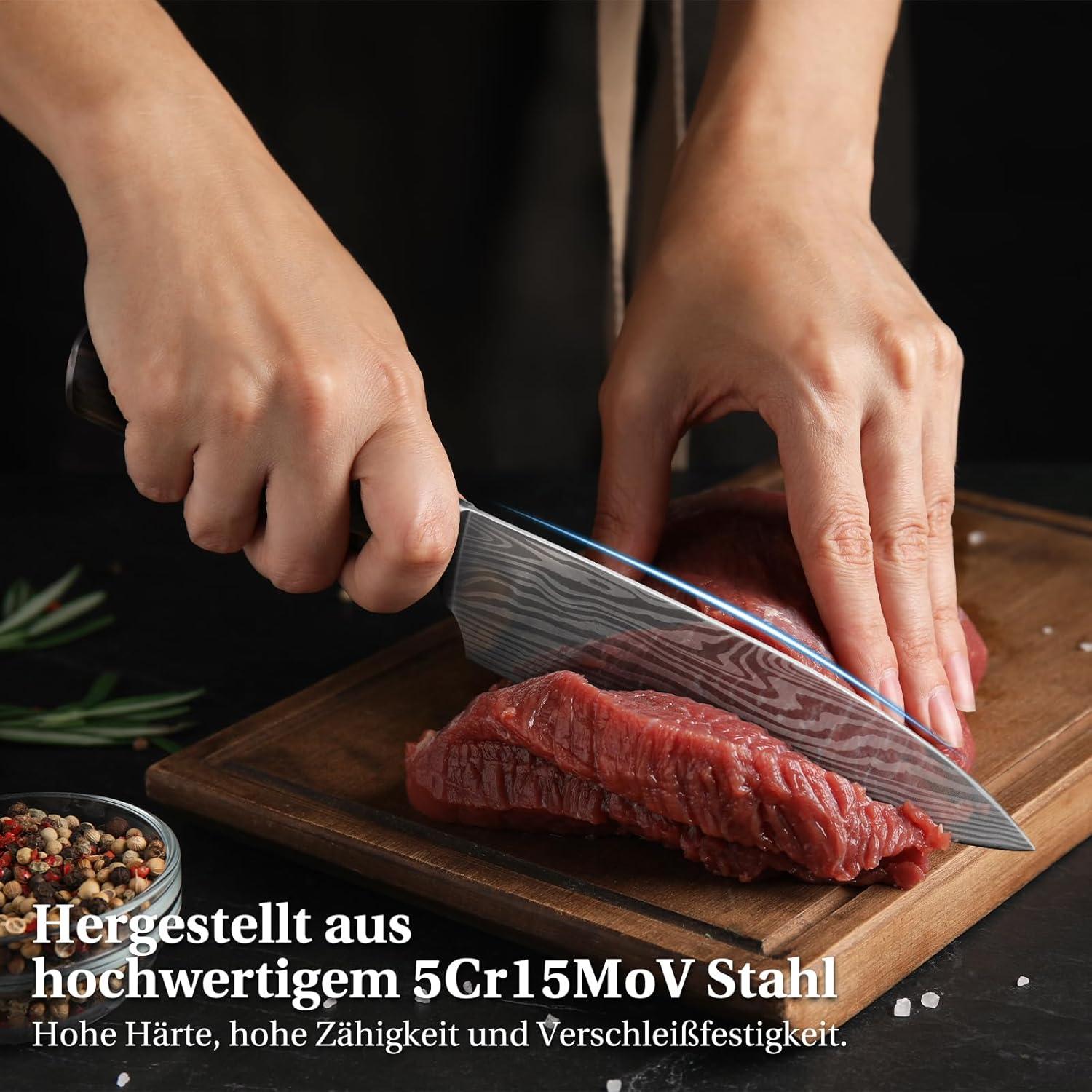 INOMO Küchenmesser für Männer - Papa Geburtstagsgeschenk - Weihnachten - Vatertag