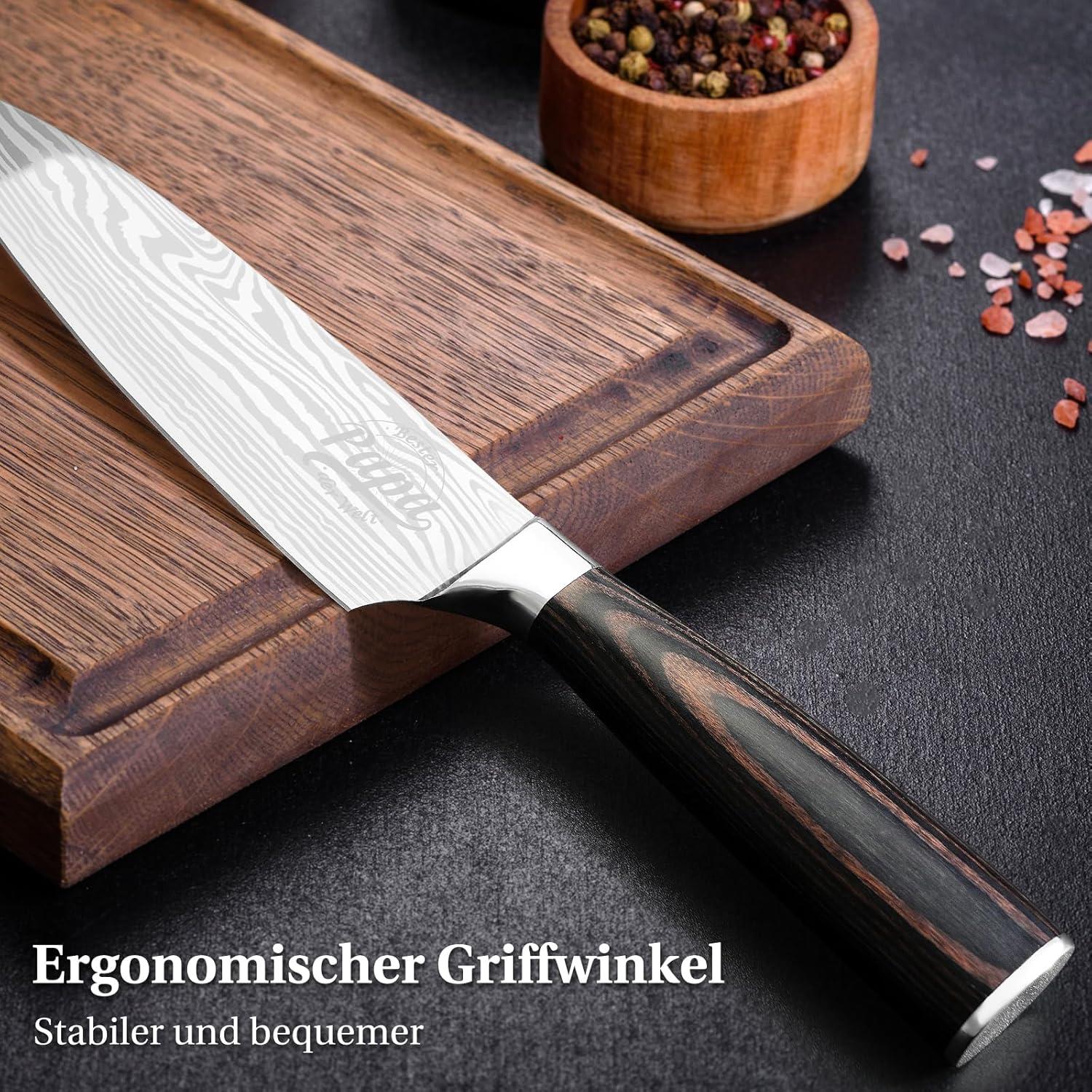 INOMO Küchenmesser Männer Geschenk für Papa - Bester Papa der Welt