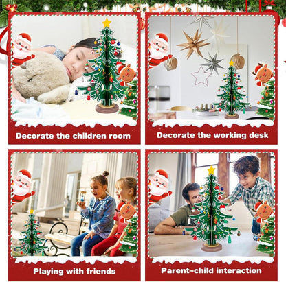 Adventskalender 2024 Tisch-Weihnachtsbaum mit 29 Ornamenten Weihnachten
