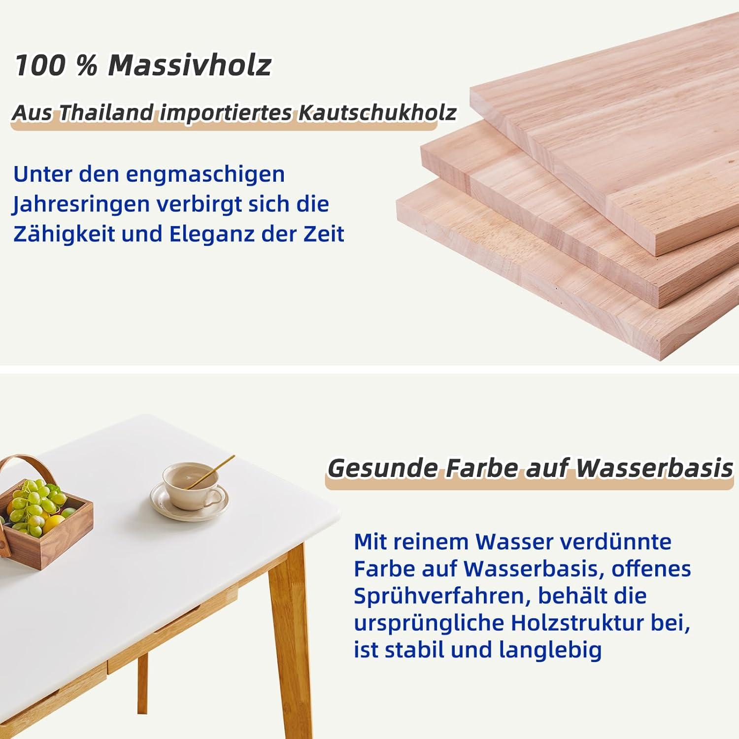 Kleiner Computertisch Holz Schreibtisch Schublade Hängestange