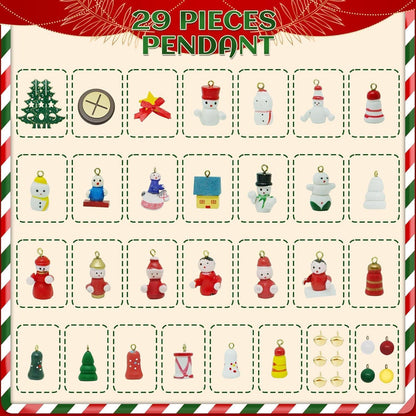 2024 Adventskalender Hölzerner Weihnachtsbaum mit 29