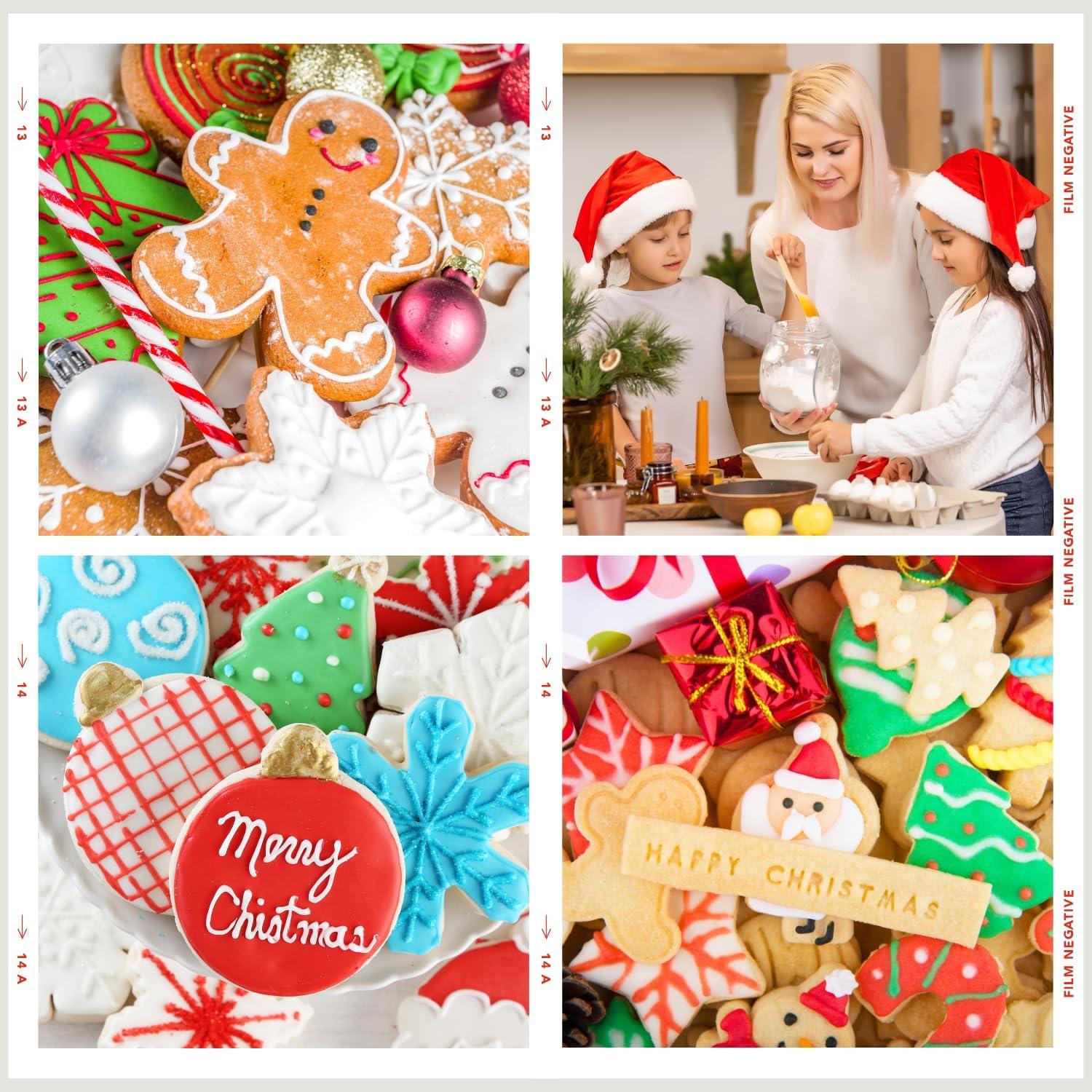 Ausstechformen Weihnachten Edelstahl Sandwich Keksausstecher-Set Party