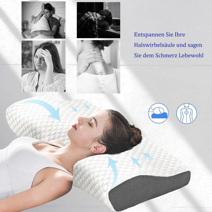 Orthopädisches Memory Foam Kopfkissen für Männer und Frauen