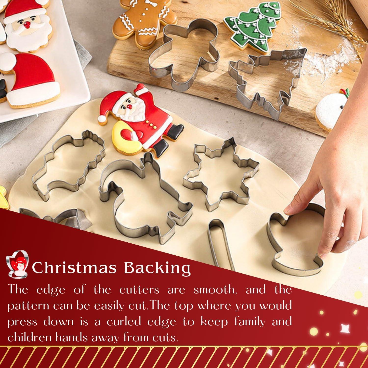 9-teiliges Weihnachts-Ausstechformen-Set aus Edelstahl