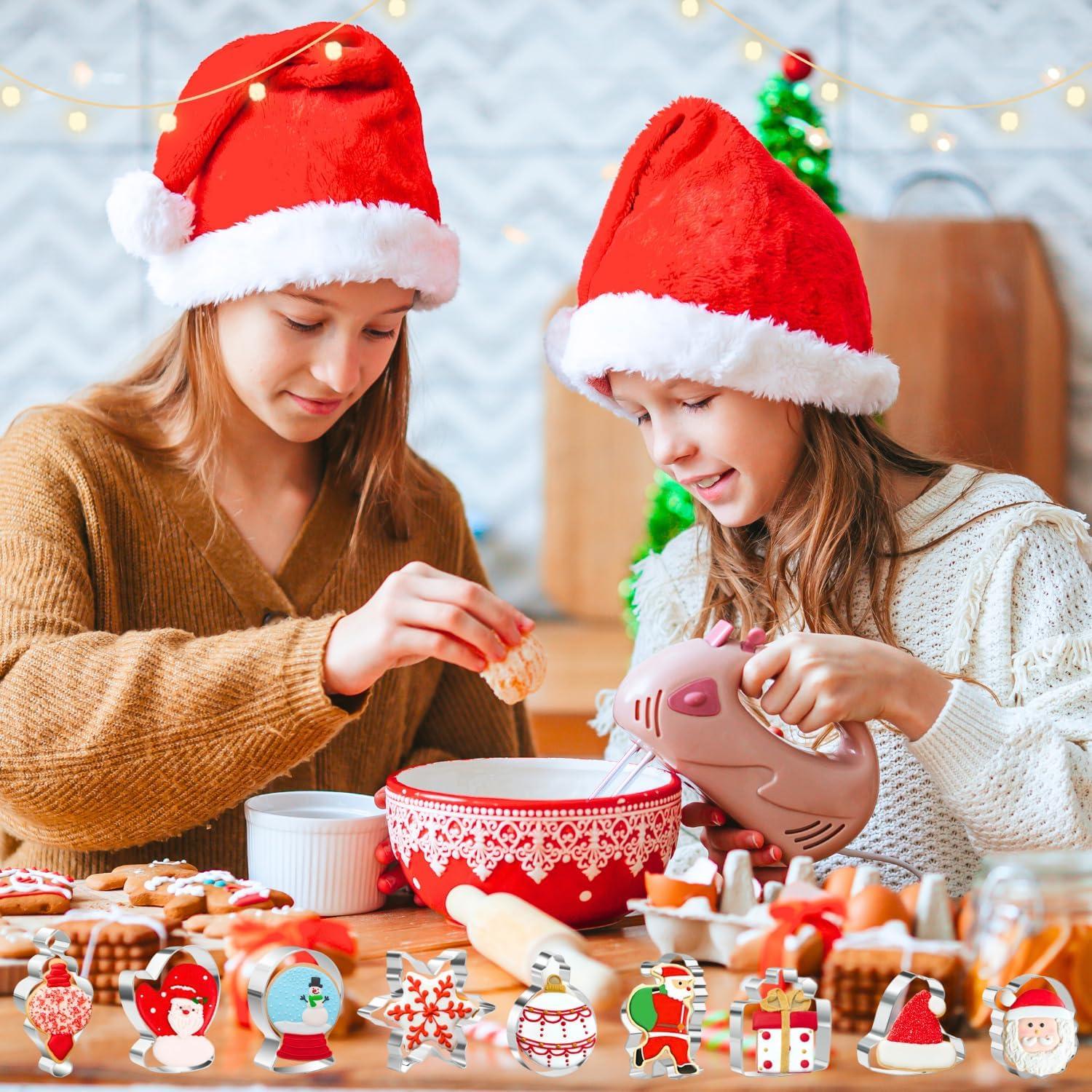 9-teiliges Weihnachts-Ausstechformen-Set Edelstahl Weihnachtsmann