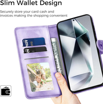 Samsung Galaxy S24 Ultra Hülle - Premium PU Leder Flip