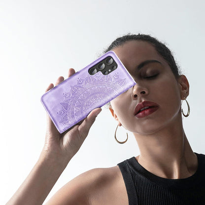 Handyhülle Samsung Galaxy S24 Ultra Flip Wallet PU Leder Tasche Hellviolett