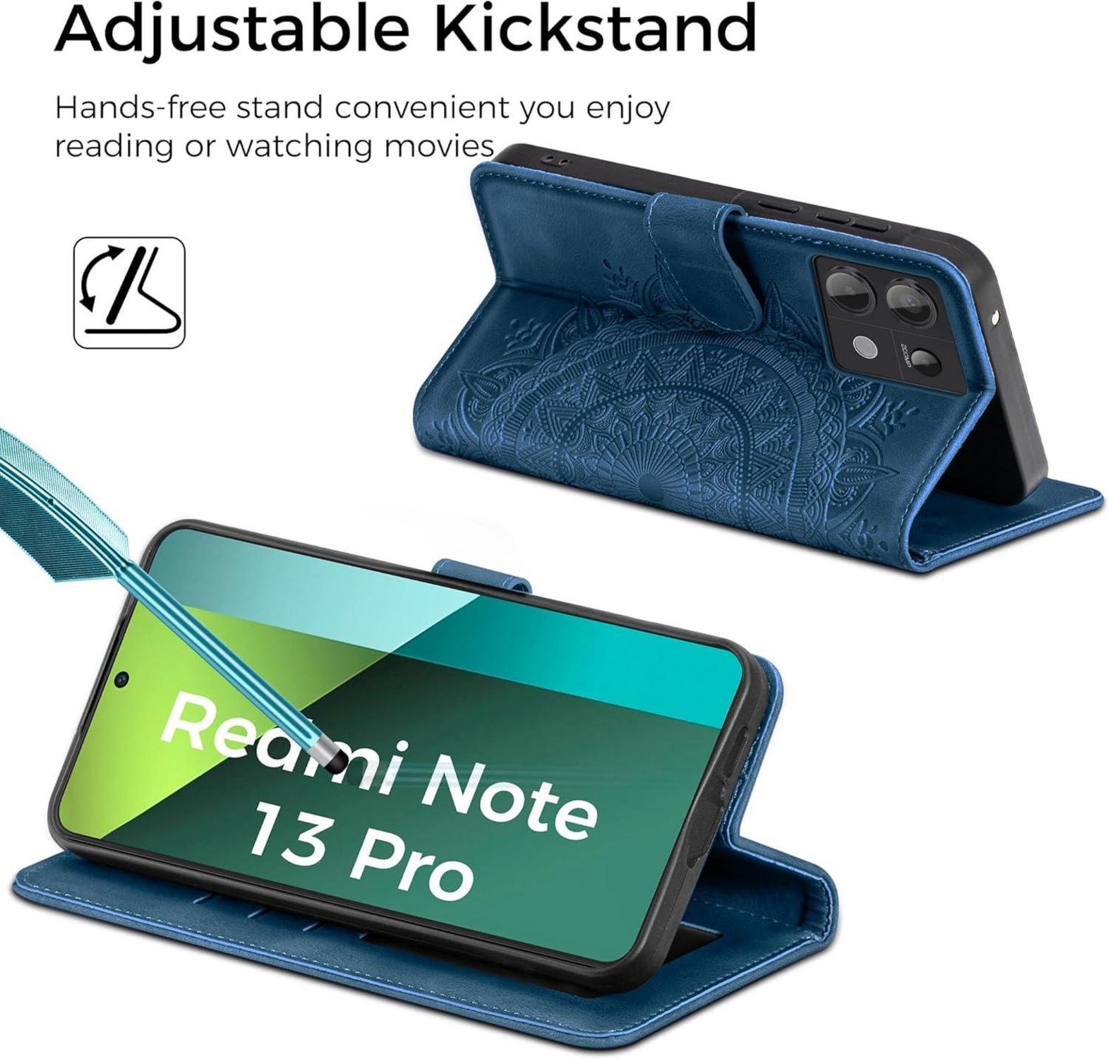 Handyhülle Xiaomi Redmi Note 13 Pro 5G Flip Wallet Hülle PU Leder Case