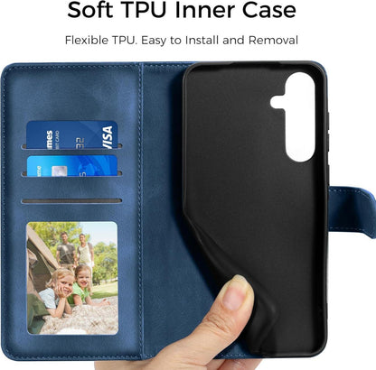 Samsung Galaxy A55 5G Lederhülle Wallet Flip PU Case