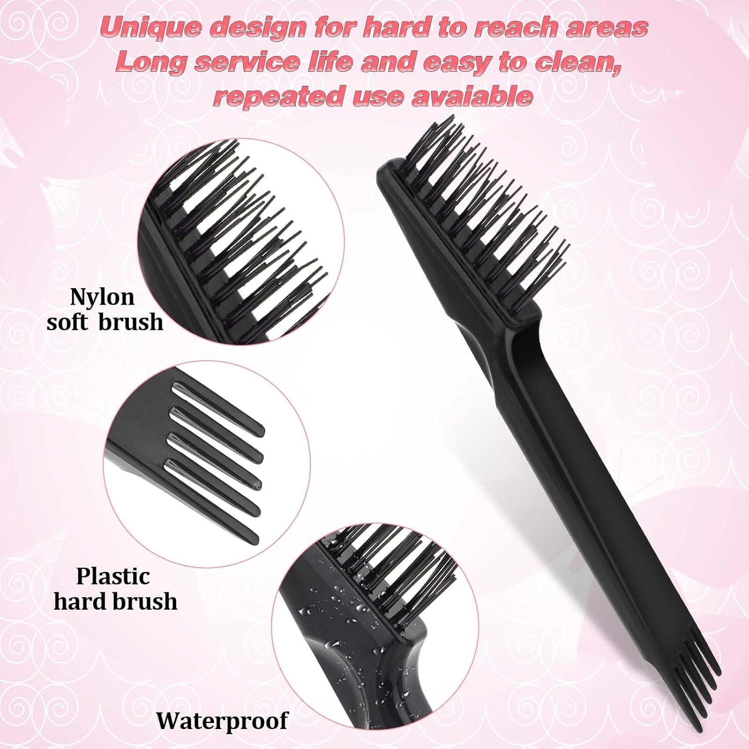 4-teiliges Haarbürstenreiniger Set - Mini Bürstenreiniger für Haarbürsten und Kämme