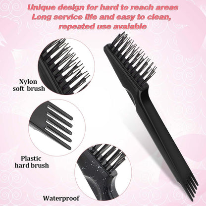 4-teiliges Haarbürstenreiniger Set - Mini Bürstenreiniger für Haarbürsten und Kämme