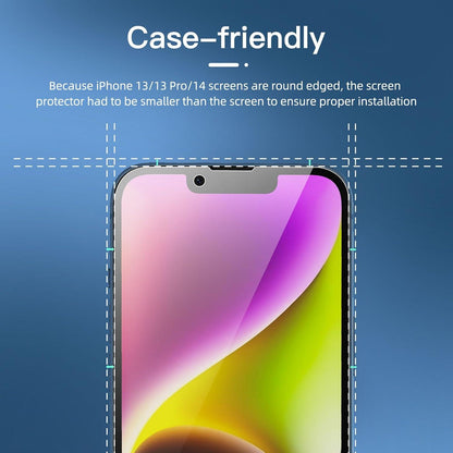 Sichtschutz Panzer Schutz Glas für iPhone 14 Pro 9H Härte 3er Set
