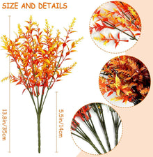 Künstliche Herbstblumen Set 8 Bündel Herbststrauß Gelb