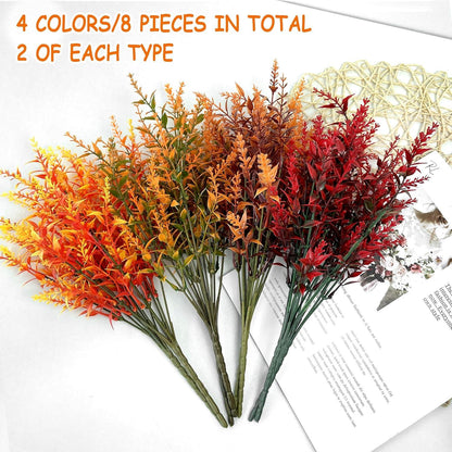 Künstliche Herbstblumenstrauß Set für Dekoration innen & außen