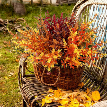 Künstliche Herbstblumensträuße Set Kunstblumen Deko Gelb
