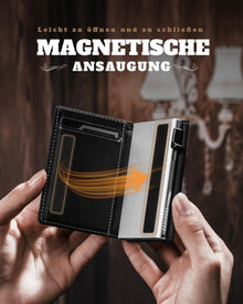 DODENSHA MagSnap Wallet Herren RFID Slim Wallet Münzfach