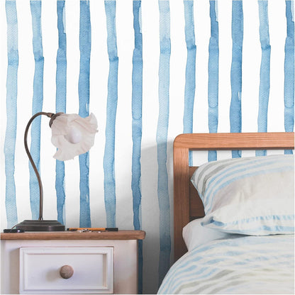 Selbstklebende Tapete Möbelfolie Blau 44cm x 300cm wasserfest