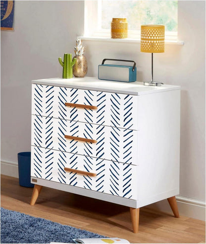 Selbstklebende wasserdichte Tapete Wandpapier Streifen Vinyl 0.4W x