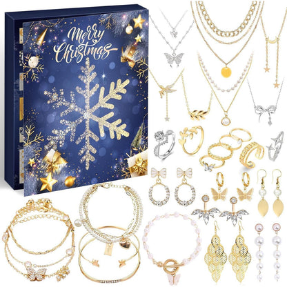 Schmuck Adventskalender 2024 Frauen Mädchen Weihnachten 24