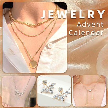 Adventskalender Schmuck Set 24 Überraschungen Damen Weihnachtsgeschenk