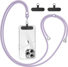 Handykette Universal mit 2 Stück Patch Lila