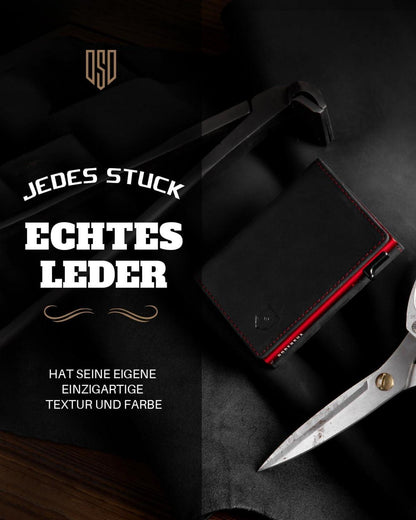 DODENSHA MagSnap Herren Slim Wallet mit RFID-Schutz und Münzfach
